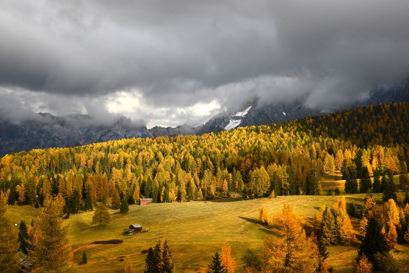 L'autunno dorato sulle Dolomiti