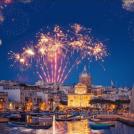 Fuochi d'artificio a Malta