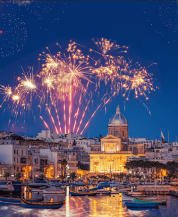 Fuochi d'artificio a Malta