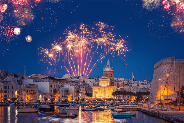 Fuochi d'artificio a Malta