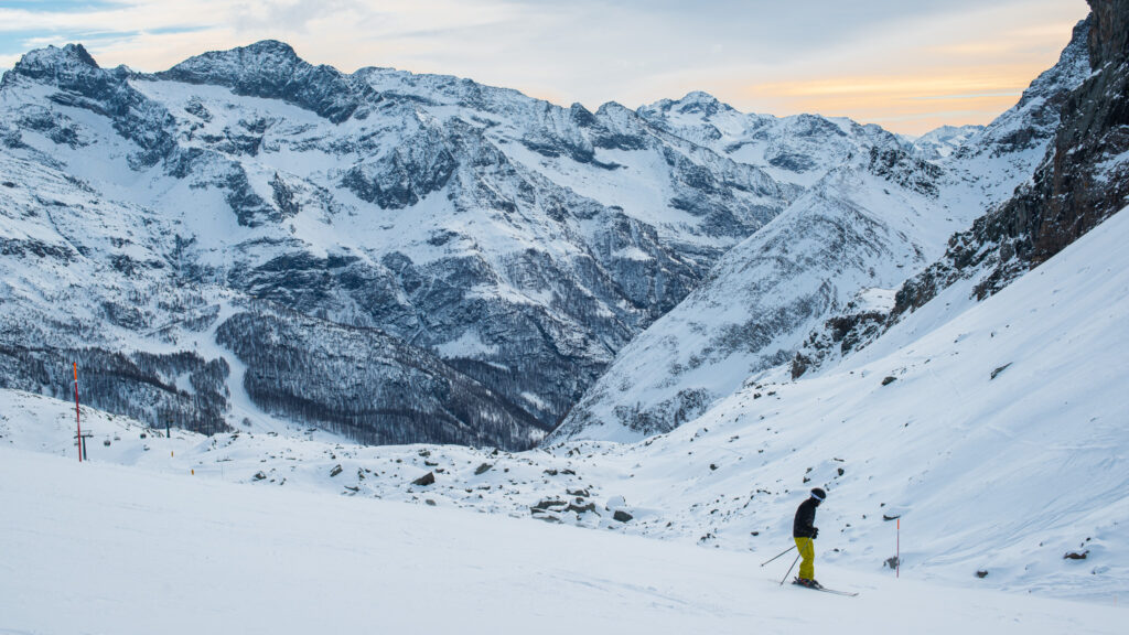 sci sul Monte Rosa